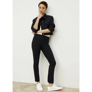 MM Lafleur The‎ Foster Cigarette Pant PowerStretch Black Size 0